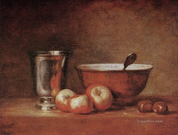 La copa de plata Jean Baptiste Simeon Chardin bodegón Pinturas al óleo